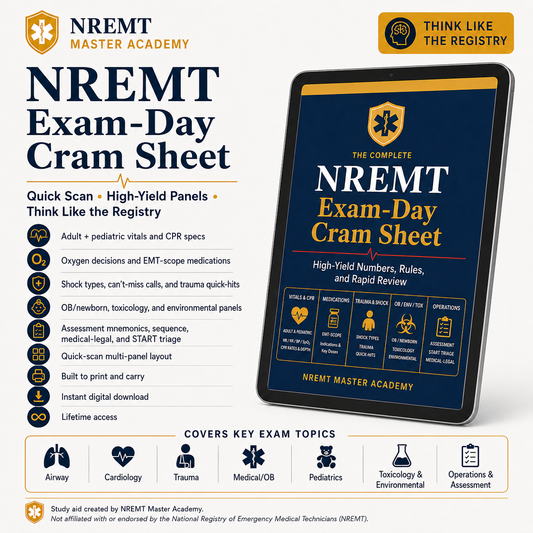 NREMT Cram Sheet